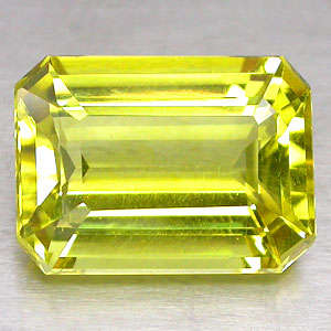 14.10 ct SERENE EMERALD CUT LEMON QUARTZ  Gemstone
