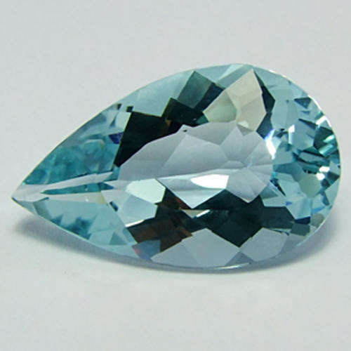 Magnifficent 21.01 ct Pear Faceted cut  Blue Aquamarine Quartz  Gemstone