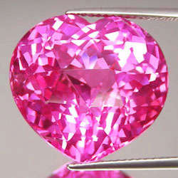 HUGE 29.21 ct  Beautiful!! Heart Cut Adamantine Pink Topaz  Gemstone