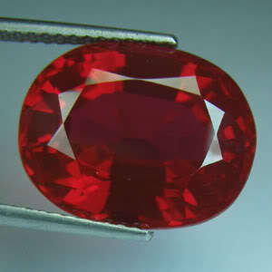 6.80 Ct.Stunning Oval Cut Blood Red Ruby Gemstone