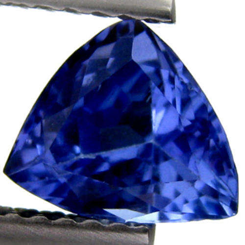 1.24 ct Mind Blowing Trilliant Cut Violet Blue Tanzanite Gemstone