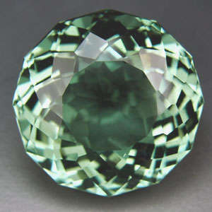 20.75 ct RAVISHING GREEN AMETHYST ROUND FACETED CUT   - Prasiolite Gemstone