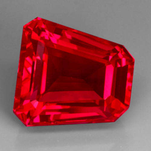 GORGEOUS! HUGE 31.41 ct RED PINK FANCY EMERALD CUT TOPAZ Gemstone