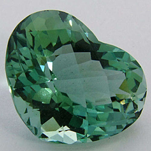 19.46 ct ** MAJESTIC!! GREEN HEART CHECKERBOARD CUT  AMETHYST   - Prasiolite Gemstone