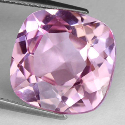18.60 ct SPARKLING TOP PINK CUSHION CUT KUNZITE  Gemstone