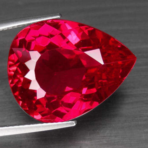 GORGEOUS! HUGE 26.40 ct RED PEAR FACETED CUT TOPAZ Gemstone