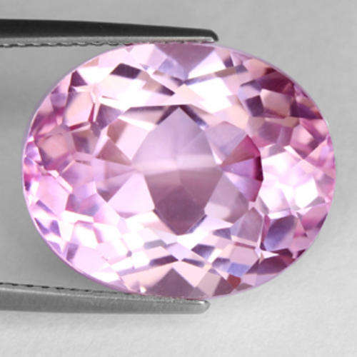 20.95 ct ADAMANTINE TOP PINK OVAL CUT KUNZITE Gemstone