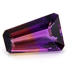 11.60 ct LOVELY ~ AMETRINE FANCY FAN EMERALD CUT   Gemstone