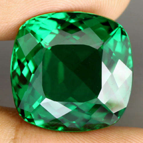 18.45 ct TOP GREEN CUSHION CUT AMETHYST  - Prasiolite Gemstone