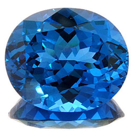 HUGE 24.53 ct ~BEAUTIFUL TOPAZ OVAL CUT LONDON BLUE Gemstone