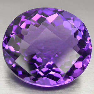 Huge ** 30.40ct DAZZLING OVAL SHAPE PURPLE AMETHYST Gemstone