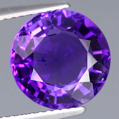 4.00 ct  BEAUTIFUL PURPLE ROUND CUT AMETHYST UNHEATED Gemstone