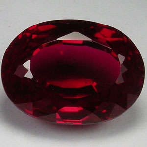 18.70 ct. AWESOME BEAUTIFUL RED RUBY OVAL CUT