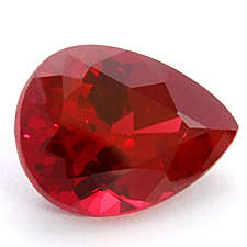 12.43 ct SHIMMERING RED PEAR CUT TOPAZ BRAZIL  Gemstone