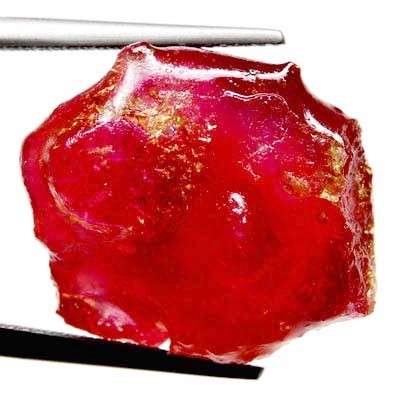 HUGE 48.45 ct ROUGH TOP BLOOD RED NATURAL RUBY GEMSTONE