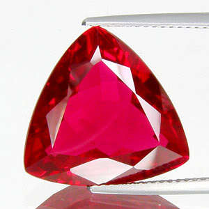 MAGNIFICENT 9.63 ct TRILLION CUT RUBY RED TOPAZ  Gemstone