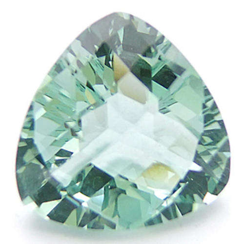 13.43 ct  GREEN URUGUAY AMETHYST TRILLIANT CUT - Prasiolite Gemstone