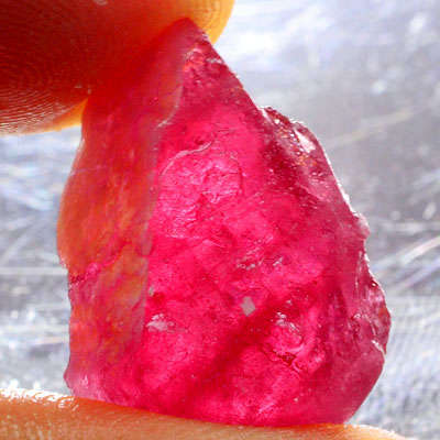 HUGE 30.25 ct NATURAL BLOOD RED RUBY ROUGH  GEMSTONE