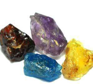 11.8 ct 4 pcs 100% Natural Mined Rough Fancy Sapphire  Gemstones