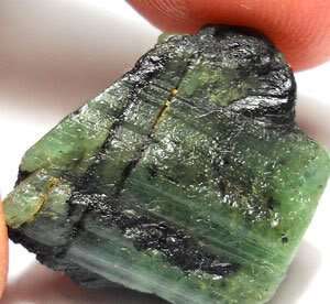 Huge 19.45 100% Natural Mined Green Rough Emerald  Gemstone