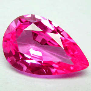 9.56 ct FLAMINGO PINK PEAR CUT TOPAZ BRAZIL  Gemstone