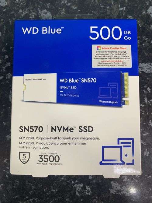 WD Blue SN570 500GB NVMe SSD
