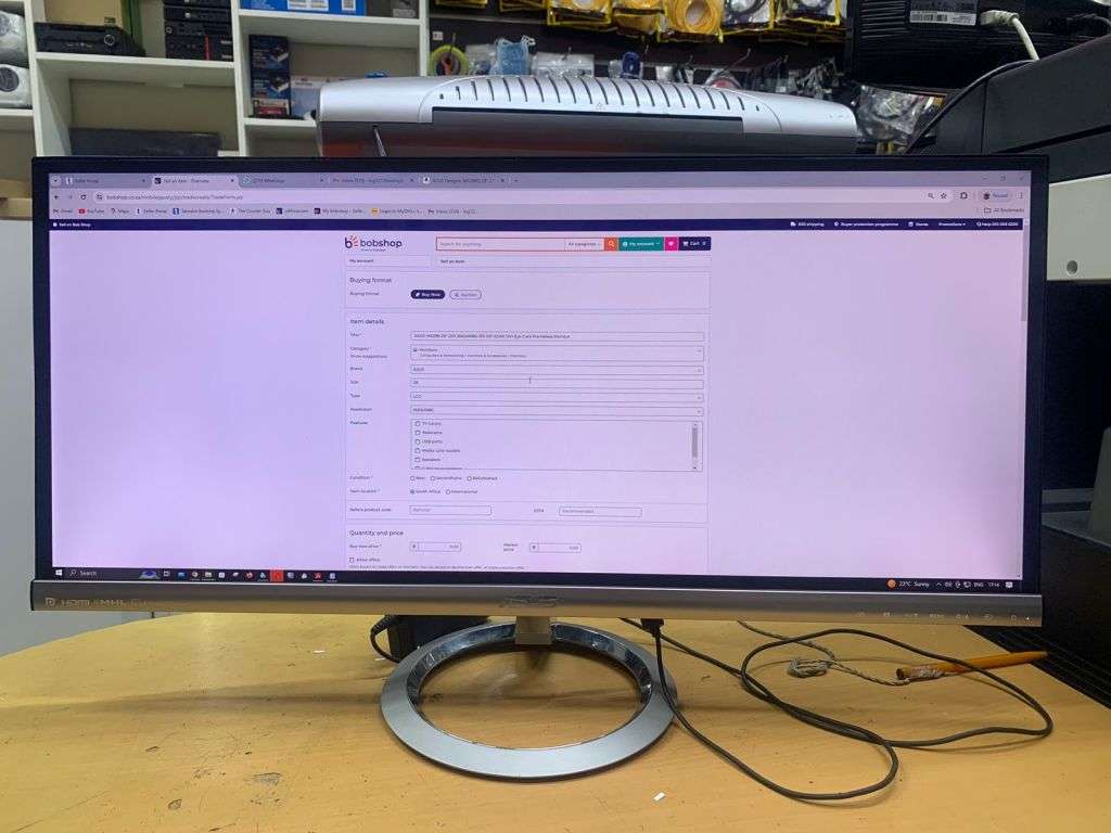 ASUS MX299 29` 21:9 2560x1080 IPS DP HDMI DVI Eye Care Frameless Monitor