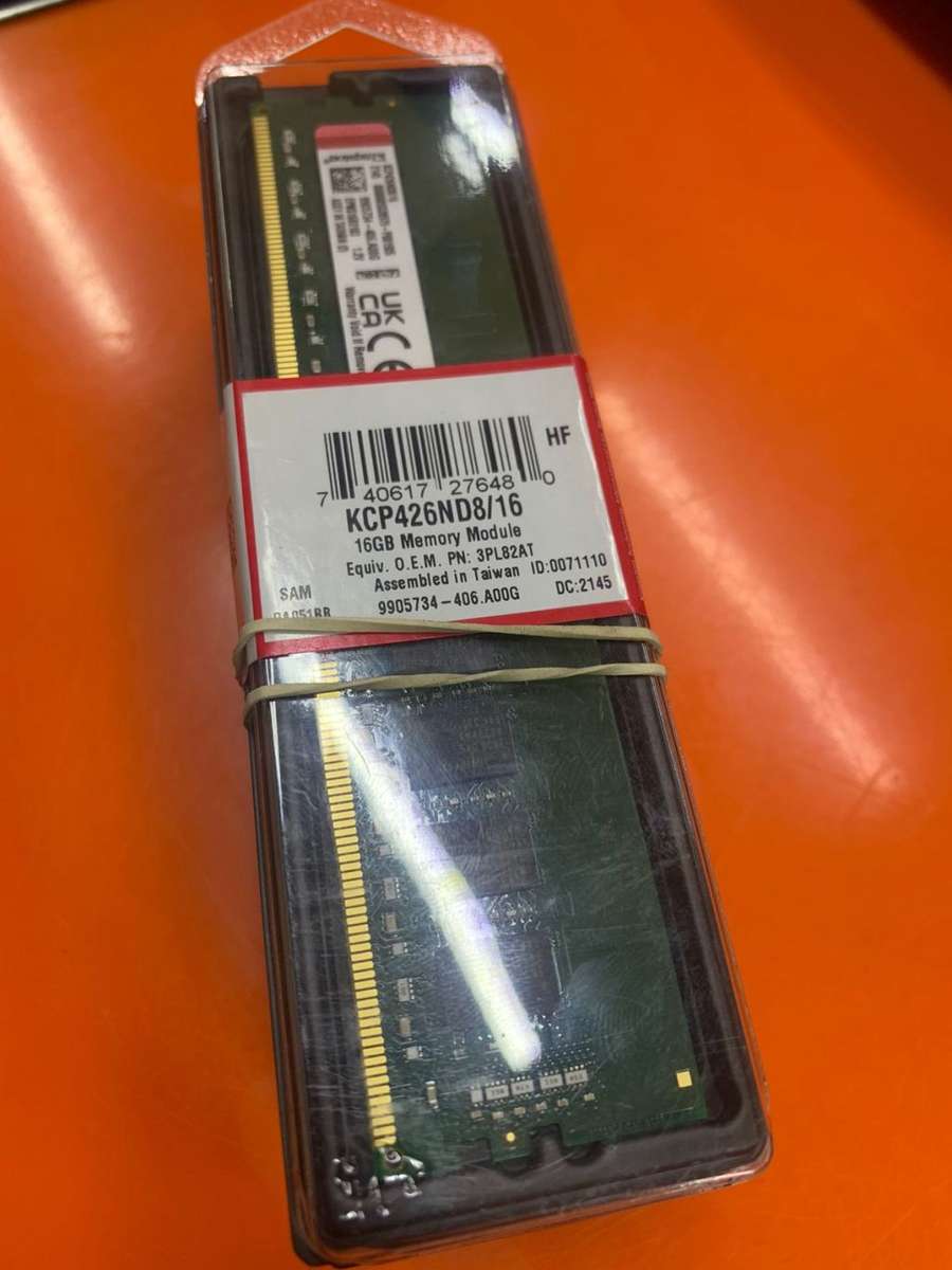 Kingston Desktop Memory 16GB DDR4 2666MHz Module KCP426ND8/16 (Priced to clear)