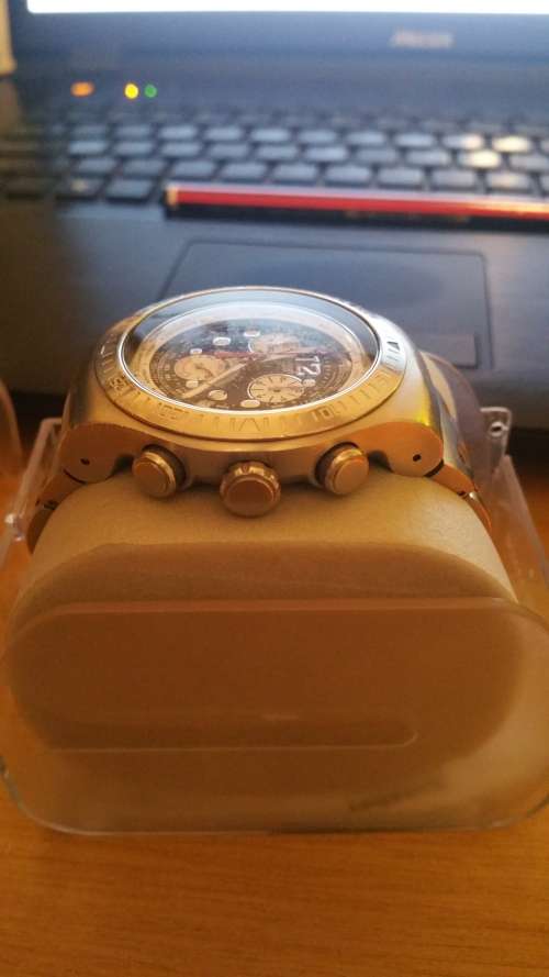 Swatch irony the chrono get fly black