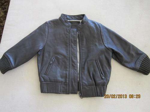 Gorgeous Real leather baby jacket by UK Designer Mamas and Papas Size 3-6 mnths