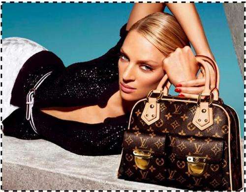 Brown Louis Vuitton (7star Replica) Manhattan PM Handbag