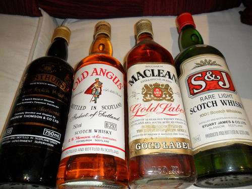 Macleans Gold Label Whiskey & S&J Rare Light Whiskey 100%