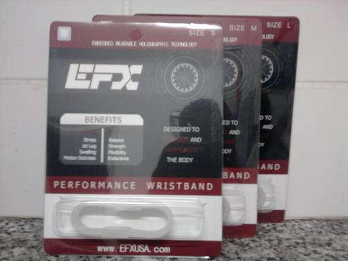 EFX silicone armband,small,medium and large ,clear colour.