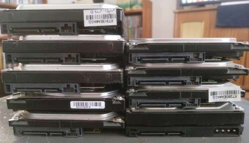 Used 500GB 3.5" internal desktop hard drives