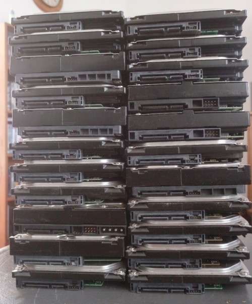 Used 250GB 3.5" internal desktop hard drives