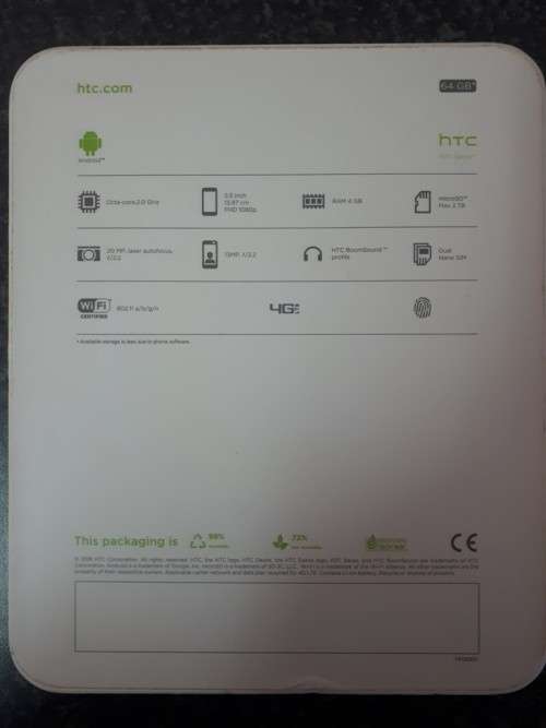 HTC Desire 10 Pro 5.5" Full HD 64GB 4GB RAM in excellent condition