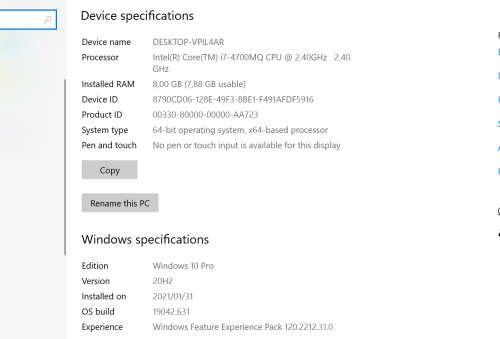 Alienware 14 Core i7-4700MQ 8GB RAM 500GB HDD Nvidia GeForce GTX 765M 2GB DDR5 Win 10 Pro Laptop