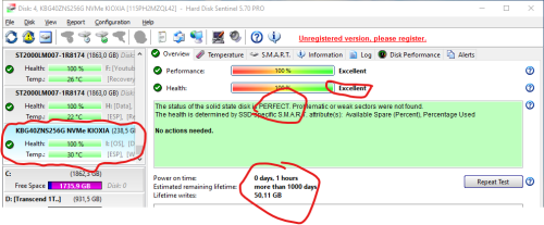 Brand New Kioxia 256GB NVMe SSD drive