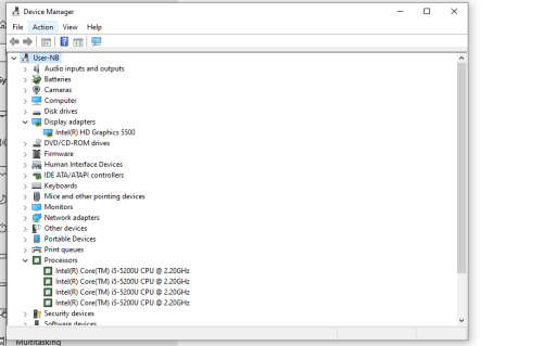 Asus i5-5200u laptop 2.2Ghz CPU 4GB RAM 1TB HDD Win 10 Pro