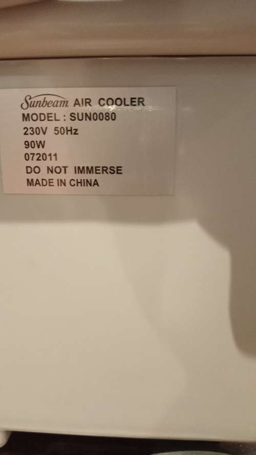 Sunbeam Air Cooler With Remote (SUN-0080)