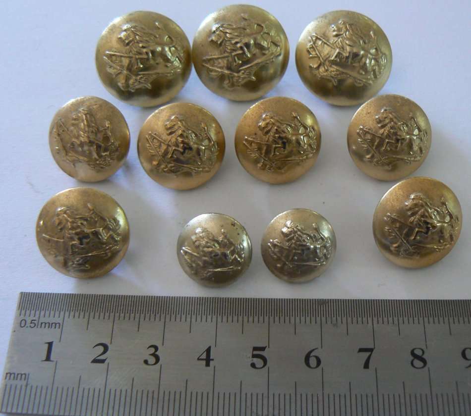Rhodesia BSAP lot of 11 buttons