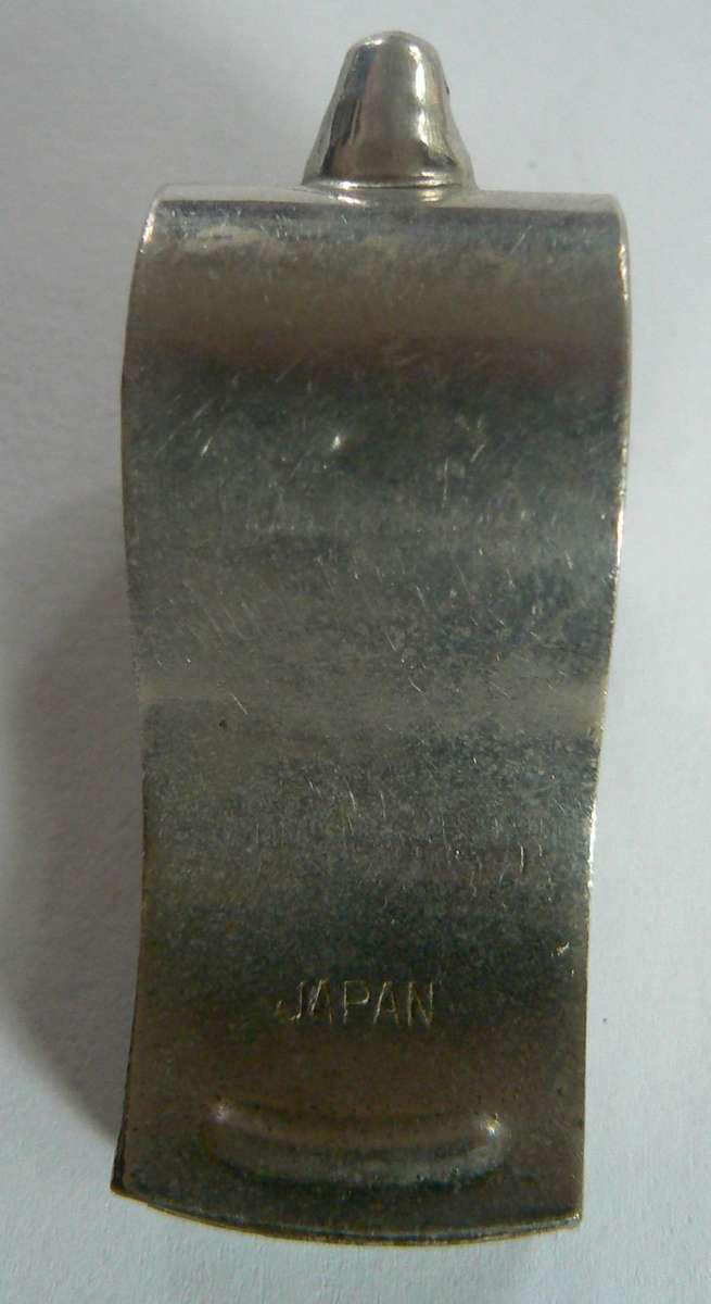 Vintage Noble police whistle - made in Japan - with cork ball