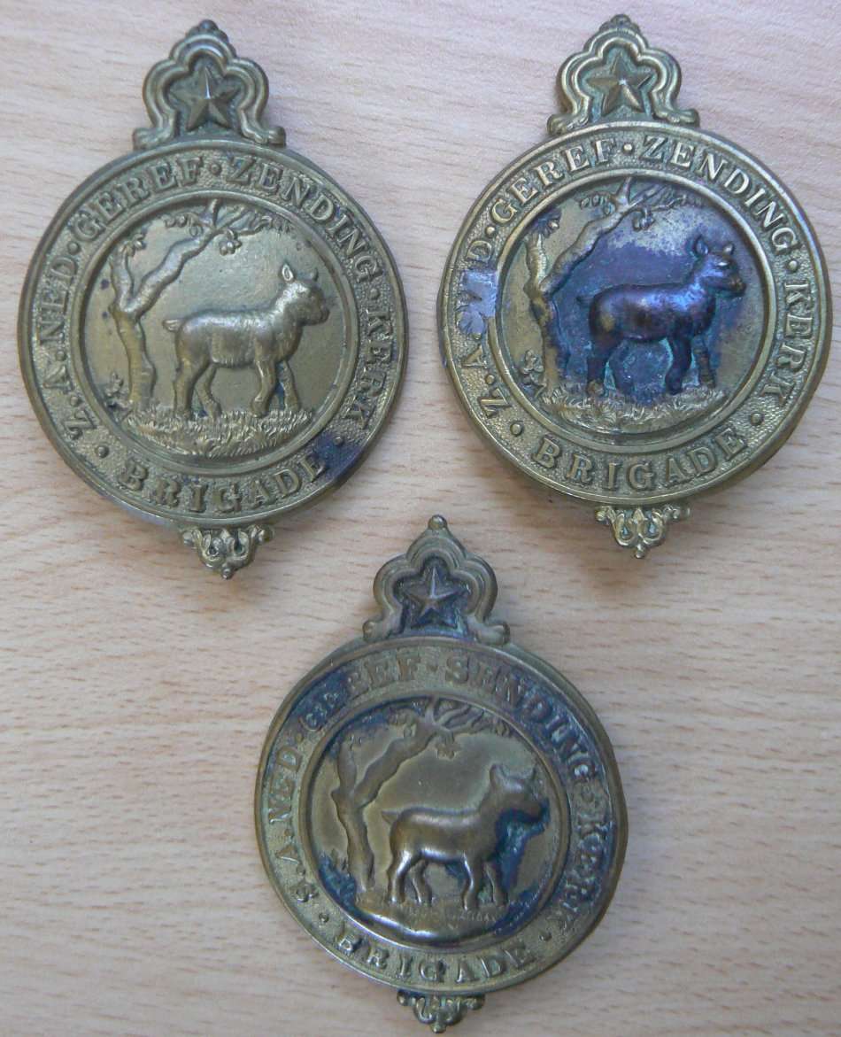 Nederduits Gereformeerde Sendingkerk Brigade 3 cap badges - 2 types