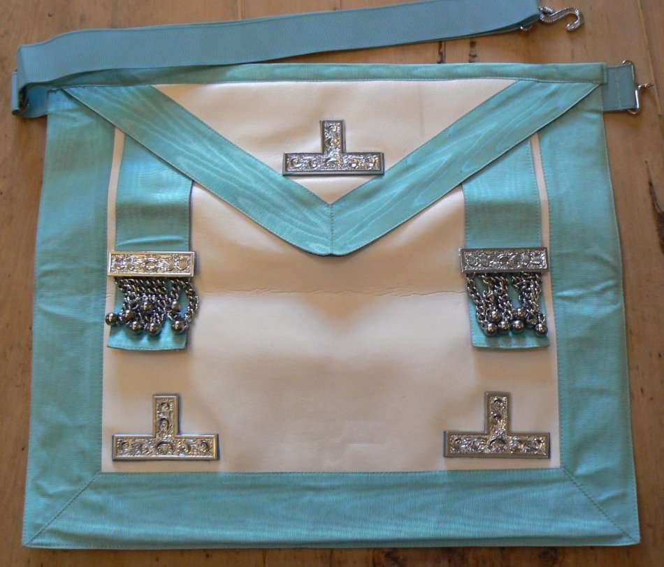 Freemason Worshipful Master apron, from Union Badge Company, Woodstock
