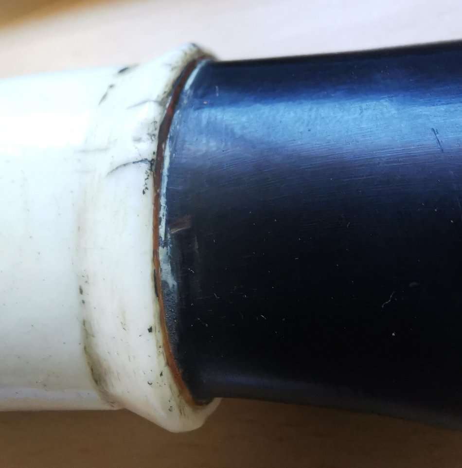 Vintage Nepalese kukri gurkha knife with wood and brass scabbard