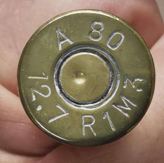 SADF 75th Anniversary 1987 .50 Browning machine gun (BMG) dummy "Steeds Kampione"