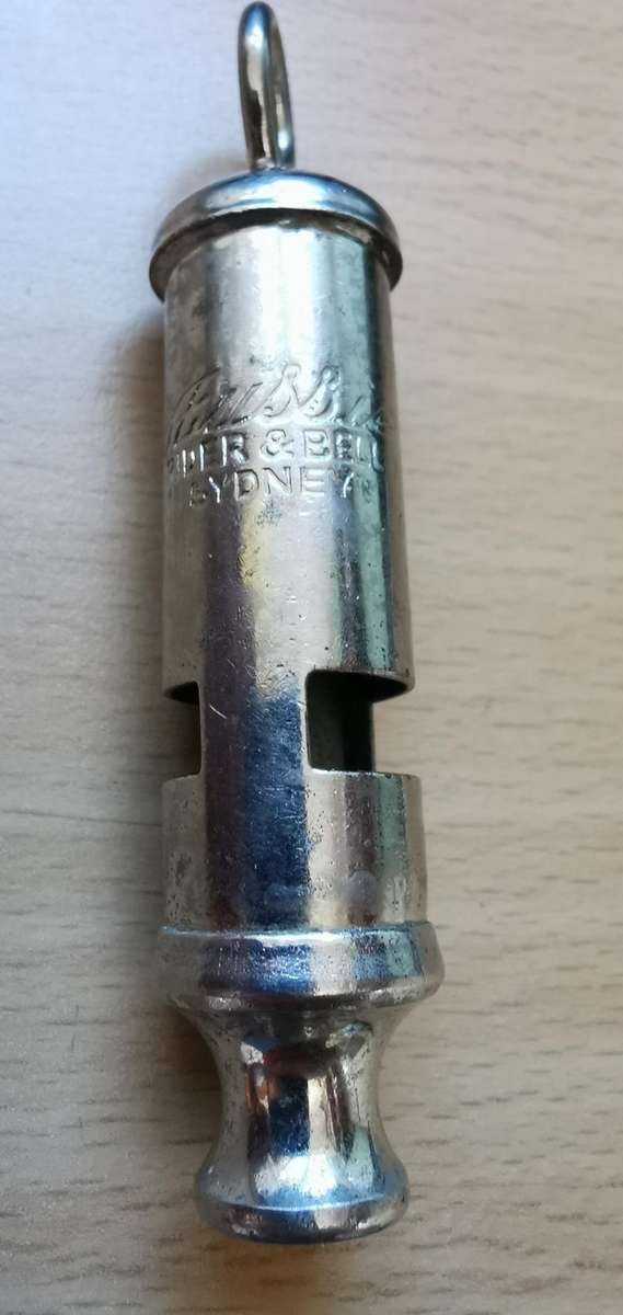 1940s Aussie Rider & Bell Sydney police whistle