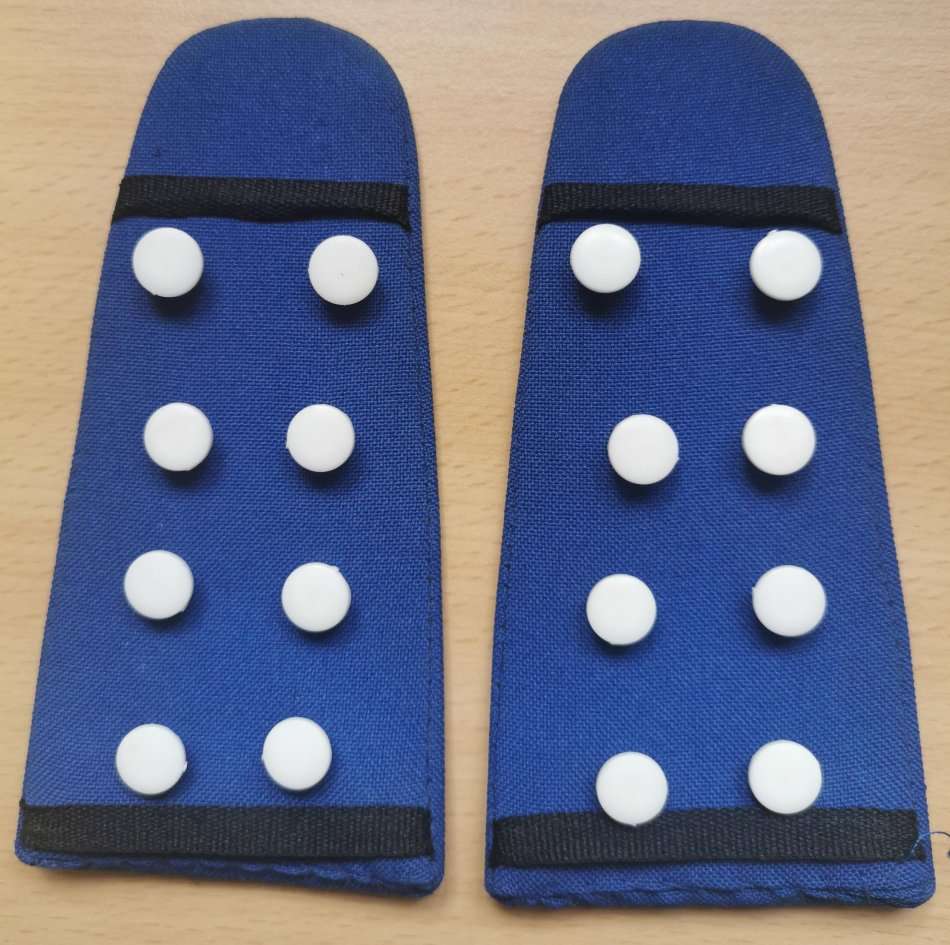 Vintage Traffic Police Deputy Director 4 metal wreaths pair of epaulettes