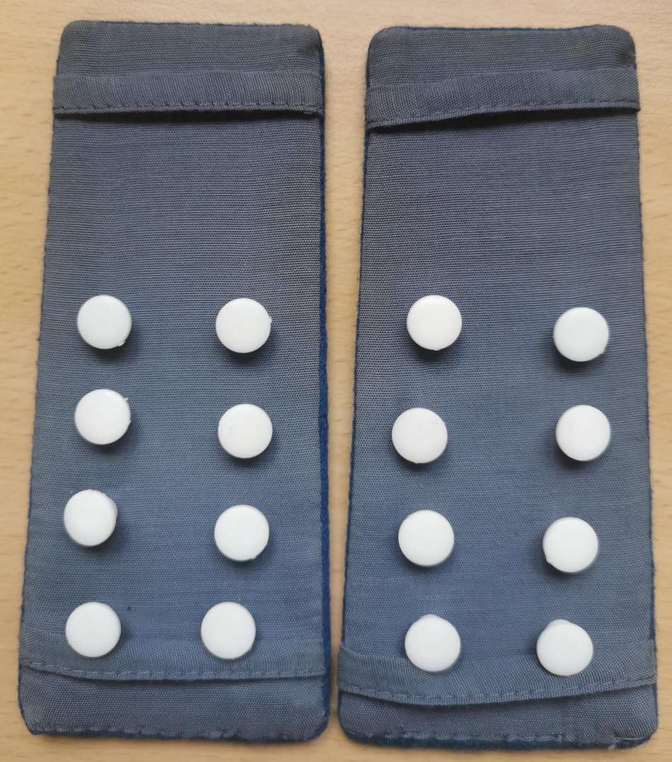 Vintage Traffic Police Deputy Director 4 metal wreaths pair of epaulettes