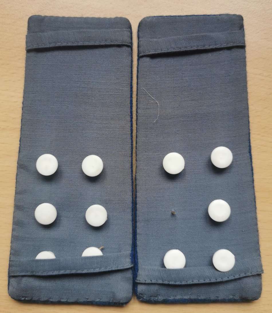 Vintage Traffic Police Chief Provincial Inspector 3 metal wreaths pair of epaulettes